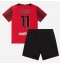 AC Milan Christian Pulisic #11 Hjemmebanetrøje Børn 2023-24 Kortærmet (+ Korte bukser)