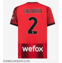 AC Milan Davide Calabria #2 Hjemmebanetrøje 2023-24 Kortærmet