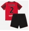 AC Milan Davide Calabria #2 Hjemmebanetrøje Børn 2023-24 Kortærmet (+ Korte bukser)