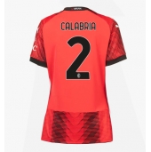 AC Milan Davide Calabria #2 Hjemmebanetrøje Dame 2023-24 Kortærmet