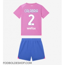 AC Milan Davide Calabria #2 Tredjetrøje Børn 2023-24 Kortærmet (+ Korte bukser)