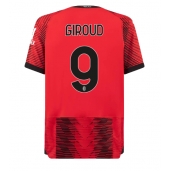 AC Milan Olivier Giroud #9 Hjemmebanetrøje 2023-24 Kortærmet