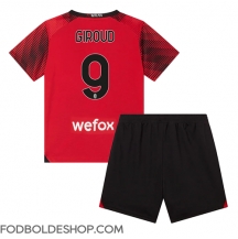AC Milan Olivier Giroud #9 Hjemmebanetrøje Børn 2023-24 Kortærmet (+ Korte bukser)