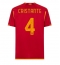 AS Roma Bryan Cristante #4 Hjemmebanetrøje 2023-24 Kortærmet