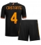 AS Roma Bryan Cristante #4 Tredjetrøje Børn 2023-24 Kortærmet (+ Korte bukser)