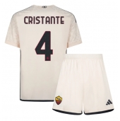 AS Roma Bryan Cristante #4 Udebanetrøje Børn 2023-24 Kortærmet (+ Korte bukser)