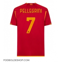 AS Roma Lorenzo Pellegrini #7 Hjemmebanetrøje 2023-24 Kortærmet