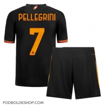AS Roma Lorenzo Pellegrini #7 Tredjetrøje Børn 2023-24 Kortærmet (+ Korte bukser)