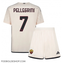 AS Roma Lorenzo Pellegrini #7 Udebanetrøje Børn 2023-24 Kortærmet (+ Korte bukser)