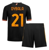 AS Roma Paulo Dybala #21 Tredjetrøje Børn 2023-24 Kortærmet (+ Korte bukser)