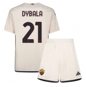 AS Roma Paulo Dybala #21 Udebanetrøje Børn 2023-24 Kortærmet (+ Korte bukser)