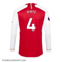 Arsenal Benjamin White #4 Hjemmebanetrøje 2023-24 Langærmet