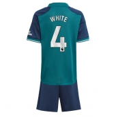 Arsenal Benjamin White #4 Tredjetrøje Børn 2023-24 Kortærmet (+ Korte bukser)