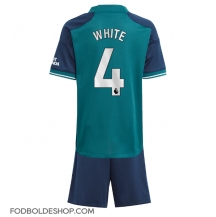 Arsenal Benjamin White #4 Tredjetrøje Børn 2023-24 Kortærmet (+ Korte bukser)