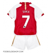 Arsenal Bukayo Saka #7 Hjemmebanetrøje Børn 2023-24 Kortærmet (+ Korte bukser)