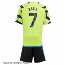 Arsenal Bukayo Saka #7 Udebanetrøje Børn 2023-24 Kortærmet (+ Korte bukser)