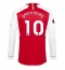 Arsenal Emile Smith Rowe #10 Hjemmebanetrøje 2023-24 Langærmet