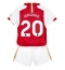 Arsenal Jorginho Frello #20 Hjemmebanetrøje Børn 2023-24 Kortærmet (+ Korte bukser)