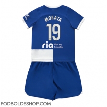 Atletico Madrid Alvaro Morata #19 Udebanetrøje Børn 2023-24 Kortærmet (+ Korte bukser)