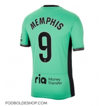 Atletico Madrid Memphis Depay #9 Tredjetrøje 2023-24 Kortærmet