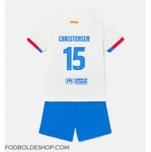 Barcelona Andreas Christensen #15 Udebanetrøje Børn 2023-24 Kortærmet (+ Korte bukser)