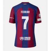 Barcelona Ferran Torres #7 Hjemmebanetrøje 2023-24 Kortærmet