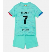 Barcelona Ferran Torres #7 Tredjetrøje Børn 2023-24 Kortærmet (+ Korte bukser)