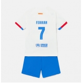 Barcelona Ferran Torres #7 Udebanetrøje Børn 2023-24 Kortærmet (+ Korte bukser)