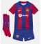 Barcelona Frenkie de Jong #21 Hjemmebanetrøje Børn 2023-24 Kortærmet (+ Korte bukser)