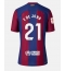 Barcelona Frenkie de Jong #21 Hjemmebanetrøje Dame 2023-24 Kortærmet