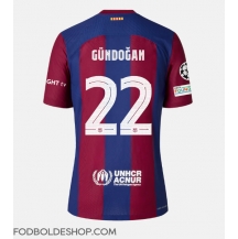 Barcelona Ilkay Gundogan #22 Hjemmebanetrøje 2023-24 Kortærmet