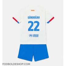 Barcelona Ilkay Gundogan #22 Udebanetrøje Børn 2023-24 Kortærmet (+ Korte bukser)