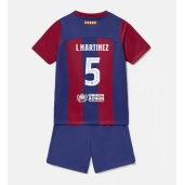 Barcelona Inigo Martinez #5 Hjemmebanetrøje Børn 2023-24 Kortærmet (+ Korte bukser)