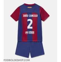Barcelona Joao Cancelo #2 Hjemmebanetrøje Børn 2023-24 Kortærmet (+ Korte bukser)