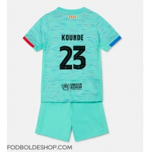 Barcelona Jules Kounde #23 Tredjetrøje Børn 2023-24 Kortærmet (+ Korte bukser)