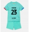 Barcelona Jules Kounde #23 Tredjetrøje Børn 2023-24 Kortærmet (+ Korte bukser)