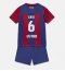 Barcelona Paez Gavi #6 Hjemmebanetrøje Børn 2023-24 Kortærmet (+ Korte bukser)