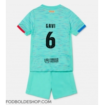 Barcelona Paez Gavi #6 Tredjetrøje Børn 2023-24 Kortærmet (+ Korte bukser)