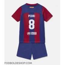 Barcelona Pedri Gonzalez #8 Hjemmebanetrøje Børn 2023-24 Kortærmet (+ Korte bukser)