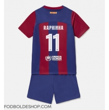 Barcelona Raphinha Belloli #11 Hjemmebanetrøje Børn 2023-24 Kortærmet (+ Korte bukser)
