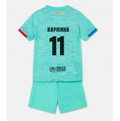 Barcelona Raphinha Belloli #11 Tredjetrøje Børn 2023-24 Kortærmet (+ Korte bukser)