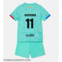 Barcelona Raphinha Belloli #11 Tredjetrøje Børn 2023-24 Kortærmet (+ Korte bukser)