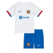Barcelona Udebanetrøje Børn 2023-24 Kortærmet (+ Korte bukser)