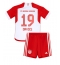 Bayern Munich Alphonso Davies #19 Hjemmebanetrøje Børn 2023-24 Kortærmet (+ Korte bukser)