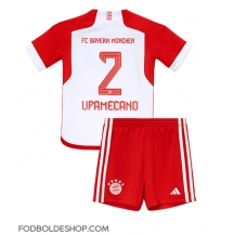 Bayern Munich Dayot Upamecano #2 Hjemmebanetrøje Børn 2023-24 Kortærmet (+ Korte bukser)