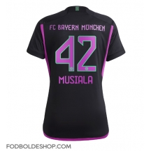 Bayern Munich Jamal Musiala #42 Udebanetrøje Dame 2023-24 Kortærmet