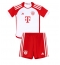 Bayern Munich Matthijs de Ligt #4 Hjemmebanetrøje Børn 2023-24 Kortærmet (+ Korte bukser)