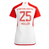 Bayern Munich Thomas Muller #25 Hjemmebanetrøje Dame 2023-24 Kortærmet