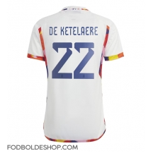 Belgien Charles De Ketelaere #22 Udebanetrøje VM 2022 Kortærmet