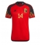 Belgien Dries Mertens #14 Hjemmebanetrøje VM 2022 Kortærmet